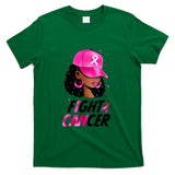 Black Girl Black Woman Breast Cancer Awareness Pink Ribbon T-Shirt