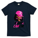 Black Girl Black Woman Breast Cancer Awareness Pink Ribbon T-Shirt