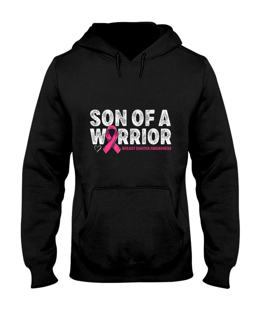 Son Of A Warrior Breast Cancer Awareness Pink Ribbon Mom T-Shirt