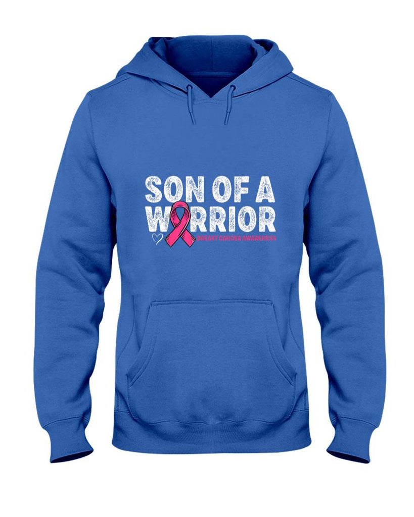 Son Of A Warrior Breast Cancer Awareness Pink Ribbon Mom T-Shirt