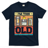 Retro Nostalgia - I'm This Old Funny Retro VHS Floppy Cassette Design T-Shirt