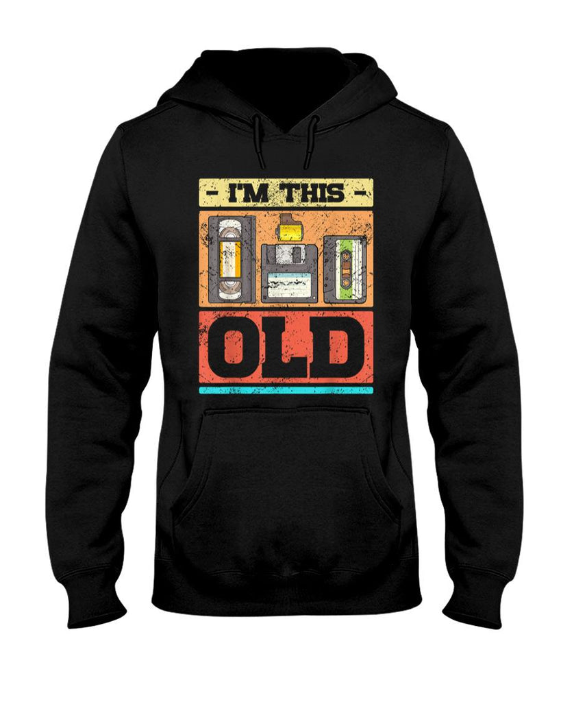 Retro Nostalgia - I'm This Old Funny Retro VHS Floppy Cassette Design T-Shirt