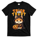 Halloween sweet Shiba Inu Design Trick or Treat T-Shirt