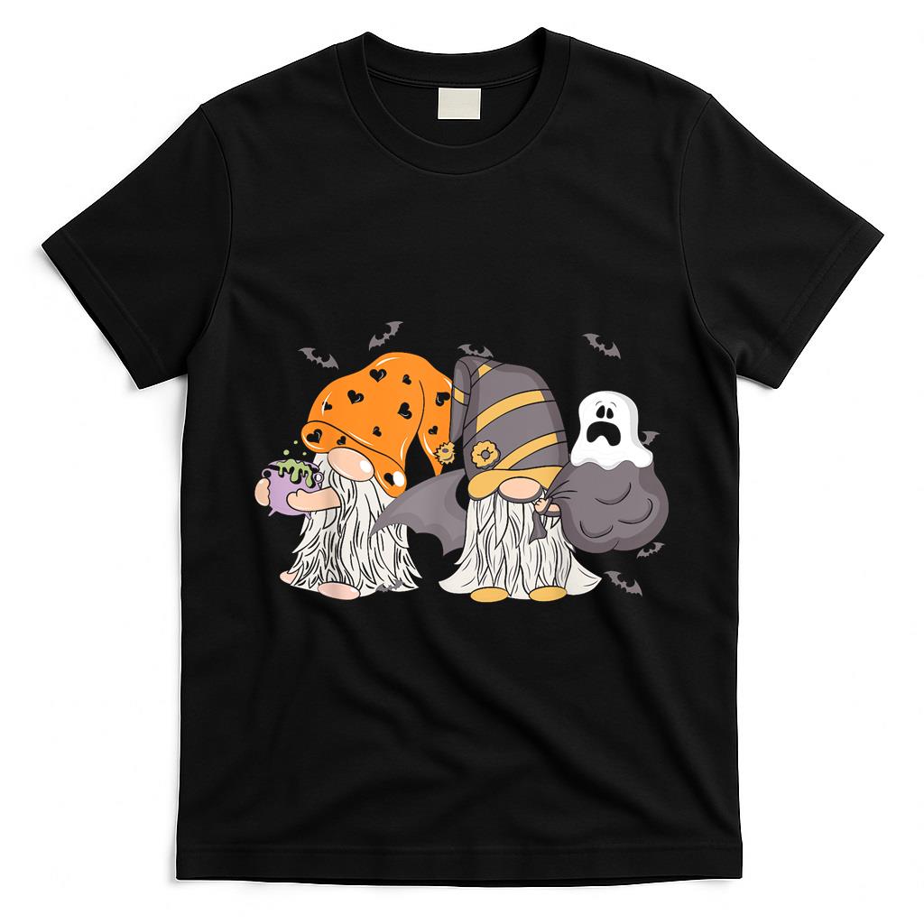 Cute Halloween Gnome Spooky Gardening Trick Or Treat T-Shirt