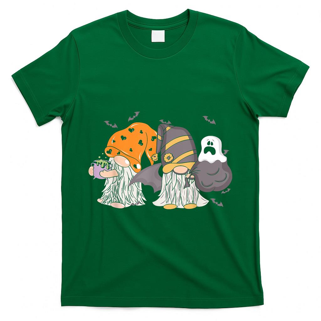 Cute Halloween Gnome Spooky Gardening Trick Or Treat T-Shirt