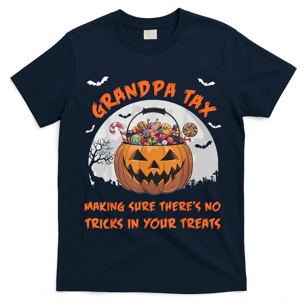 Grandpa Tax Halloween Funny Trick Or Treat Candy T-Shirt