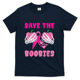 Skeleton Hands Save The Boobies Breast Cancer Awareness T-Shirt