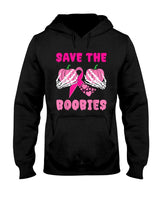 Skeleton Hands Save The Boobies Breast Cancer Awareness T-Shirt