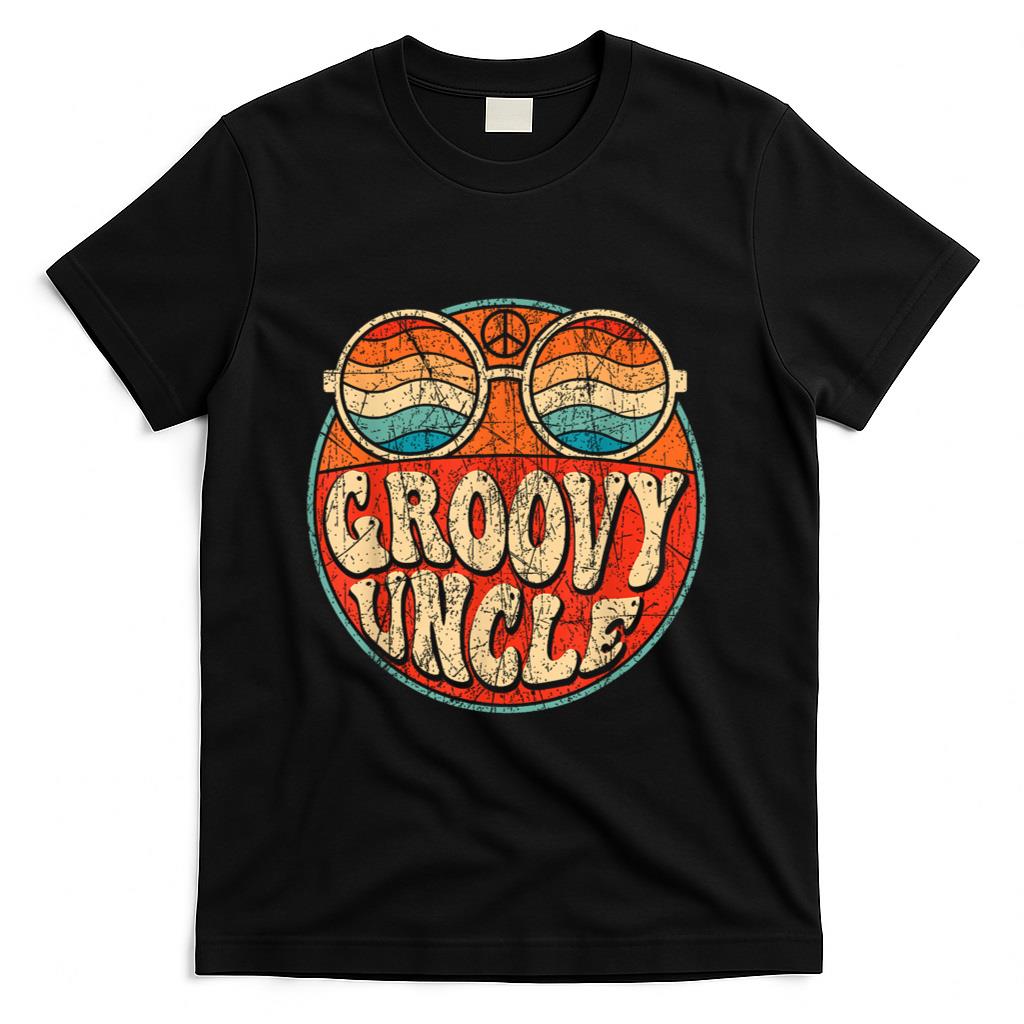 Retro Nostalgia - Groovy Uncle 70s Aesthetic Nostalgia 1970's Retro Uncle T-Shirt
