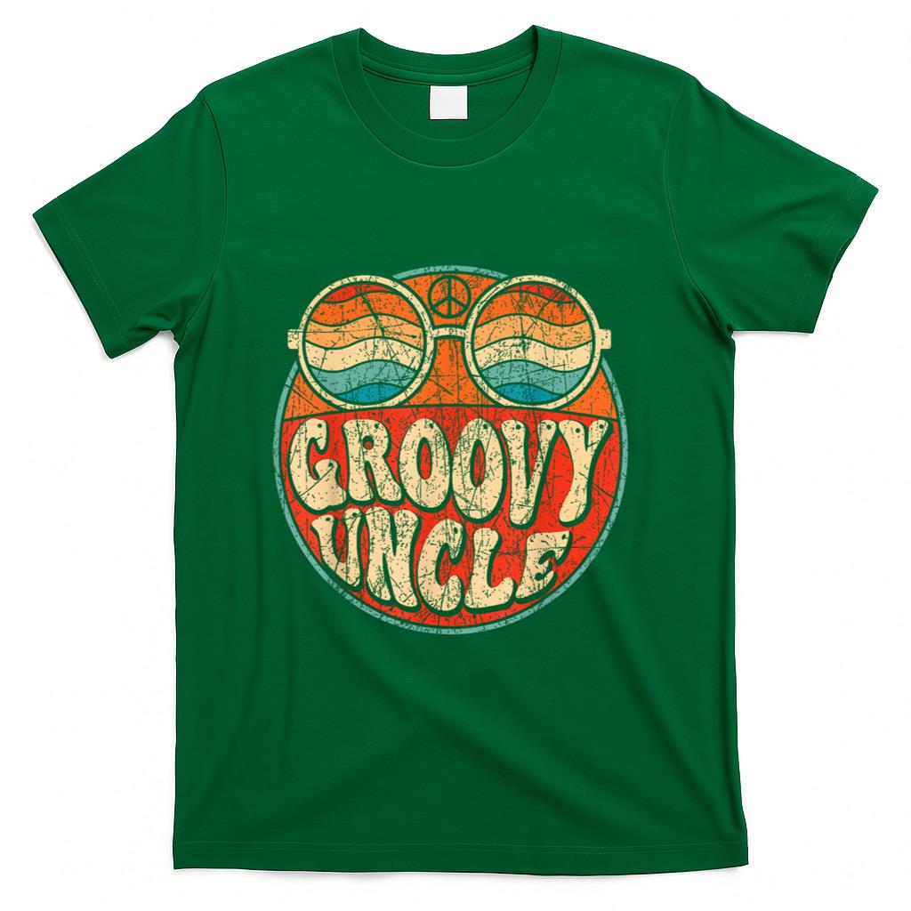 Retro Nostalgia - Groovy Uncle 70s Aesthetic Nostalgia 1970's Retro Uncle T-Shirt