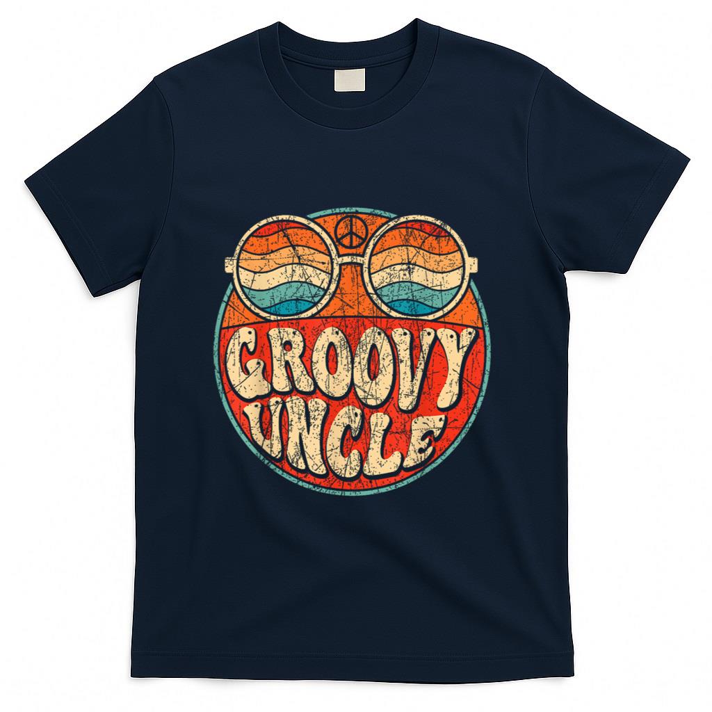 Retro Nostalgia - Groovy Uncle 70s Aesthetic Nostalgia 1970's Retro Uncle T-Shirt