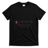 Find a Cure Metastatic Breast Cancer Awareness Gift T-Shirt
