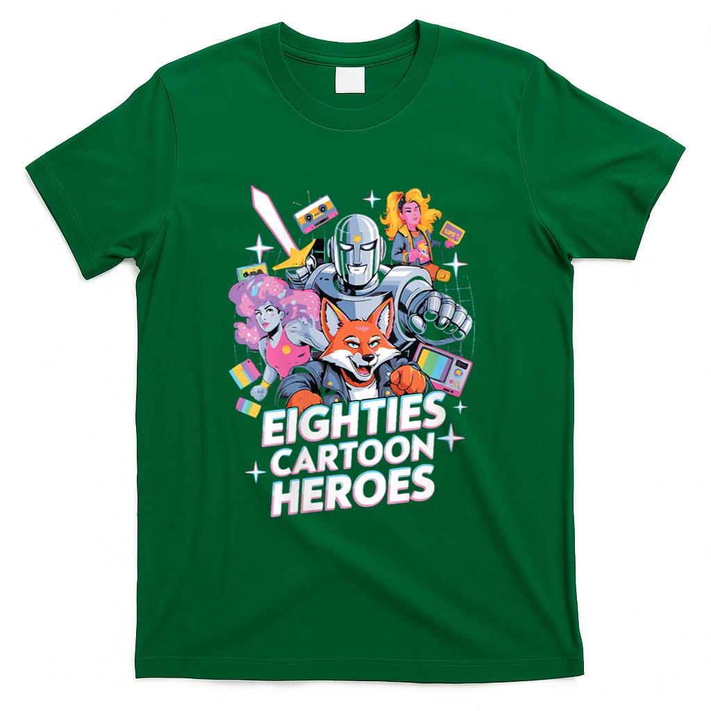 Retro Nostalgia - Womens 80's Cartoon Heroes apparel for Retro Nostalgia Fans T-Shirt