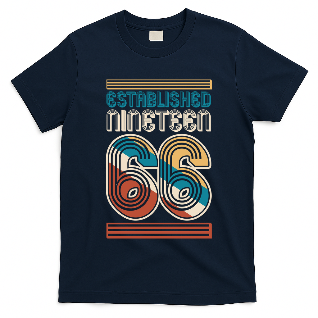 60th Birthday 1966 Established Nineteen 66 T-Shirt