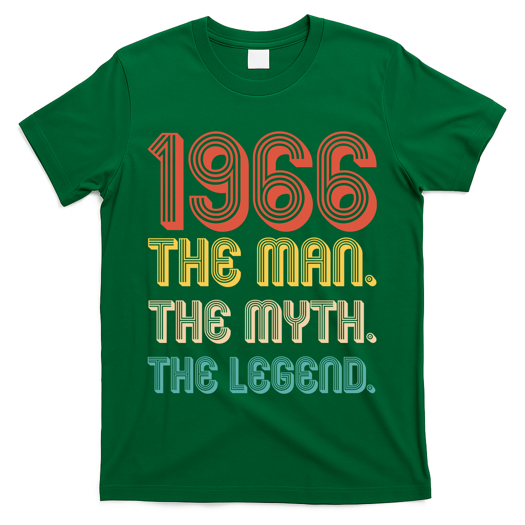 60th Birthday 1966 The Man Myth The Legend T-Shirt