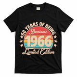 60th Birthday 60 Years Of Being Awesome 1966 Limited Edition T-Shirt
