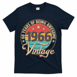 60th Birthday 60 Years Of Being Awesome 1966 Vintage  T-Shirt