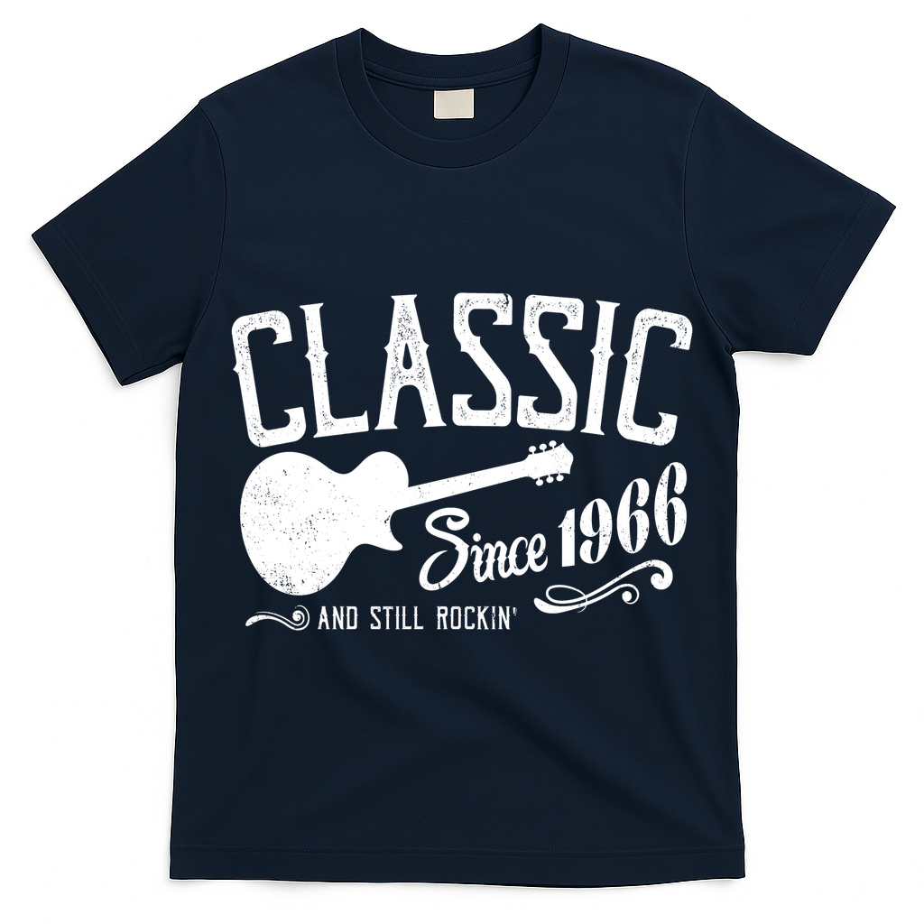 60th Birthday Classic Guitar Since 1966 And Still Rockin T-Shirt