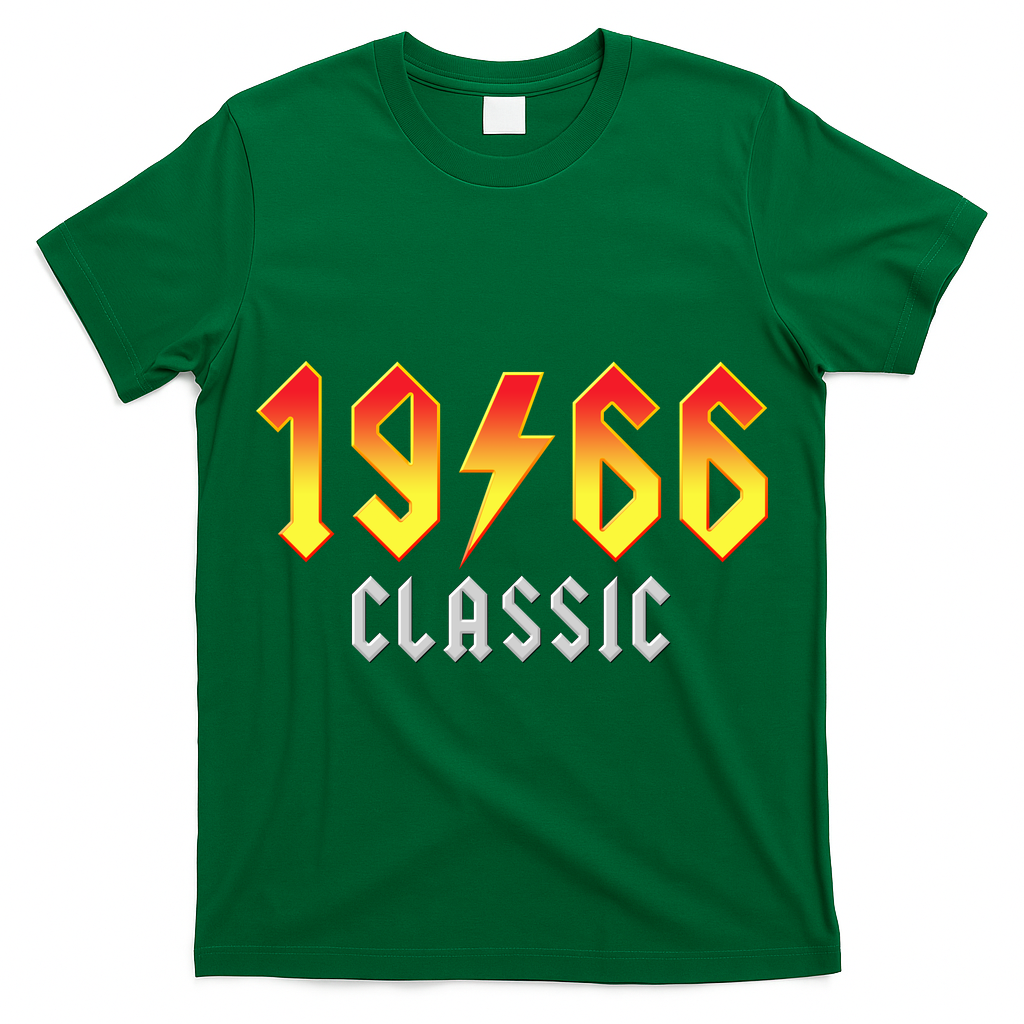 60th Birthday Classic 1966 Retro Rock Band T-Shirt