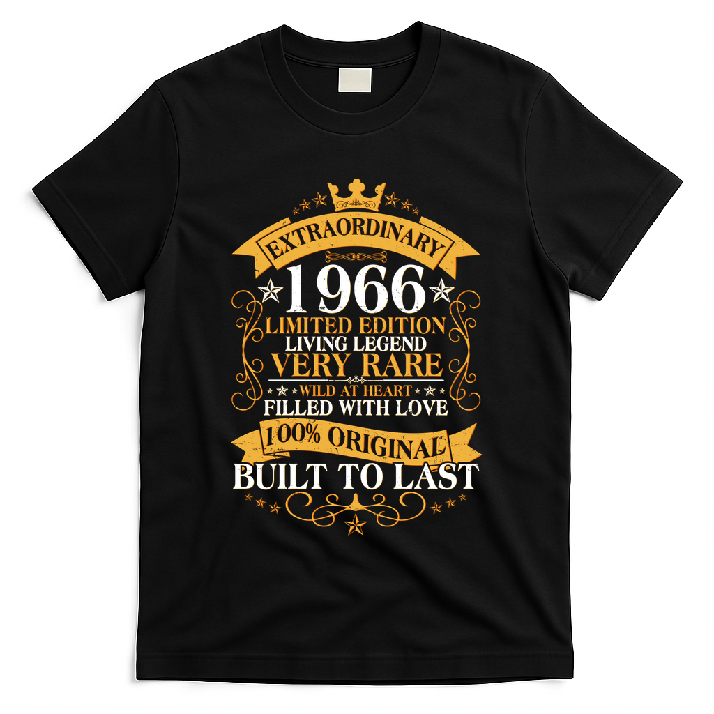 60th Birthday Extraordinary 1966 Limited Edition Living Legend Very Rare  T-Shirt
