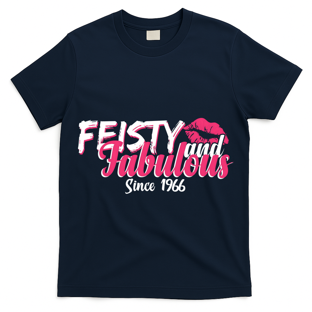 60th Birthday Feisty And Fabulous Since 1966  T-Shirt