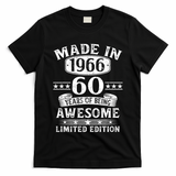 60th Birthday Made In 1966 60 Years Of Being Awesome Limited Edition T-Shirt