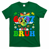 67 Bruh Puzzle Heart Autism Awareness T-Shirt - Green