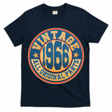 60th Birthday Vintage 1966 All Original Parts Shield Emblem  T-Shirt