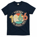 60th Birthday Vintage 1966 All Original Parts Emblem T-Shirt