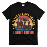 60th Birthday Vintage 1966 60 Years Of Being Awesome Limited Edition  T-Shirt