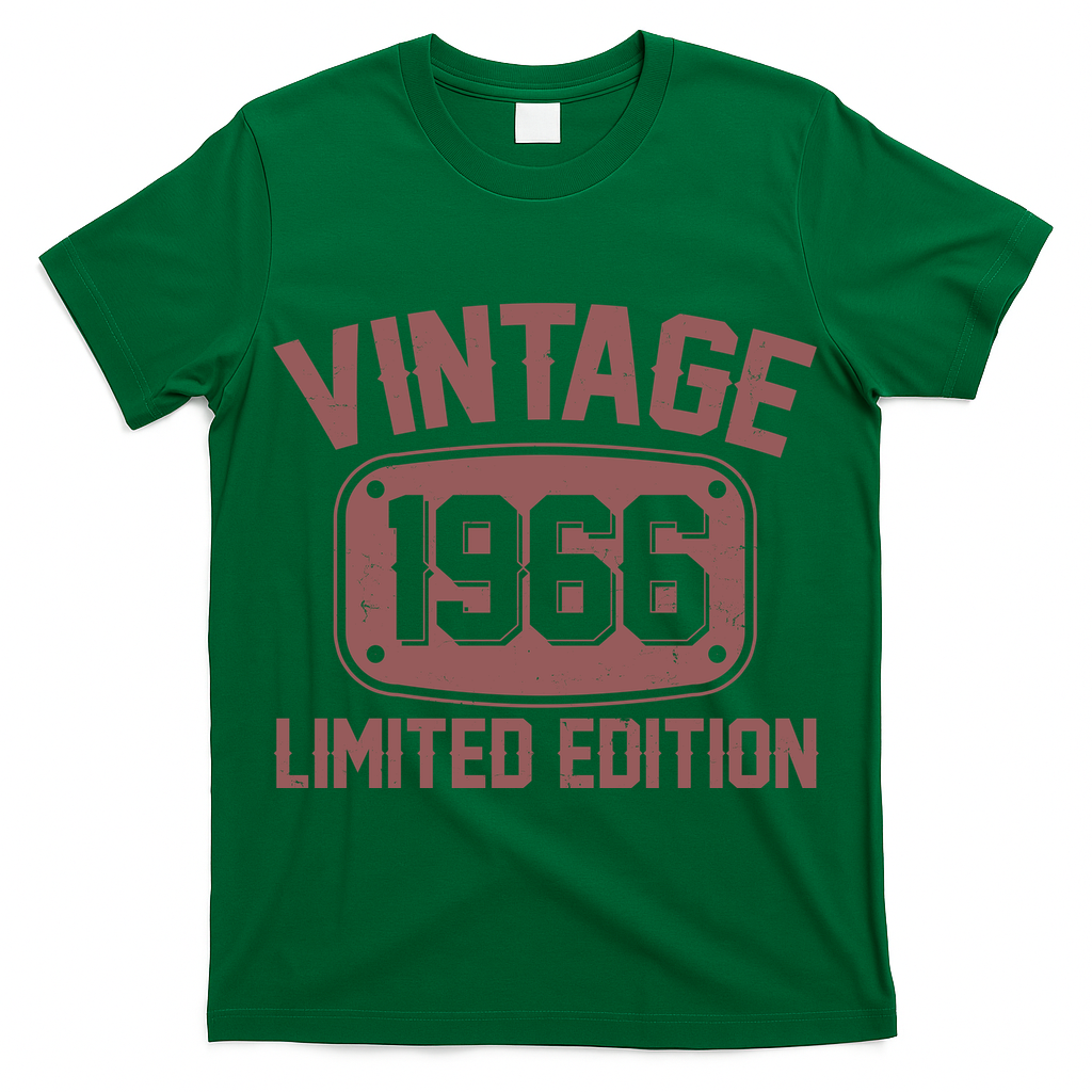 60th Birthday Vintage 1966 Limited Edition Birthday Metal Plate  T-Shirt