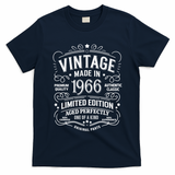 60th Birthday Vintage Made In 1966 Premium Quality Authentic Classic Birthday T-Shirt