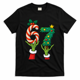 67 Christmas 6-7 Meme Hands Holiday Gen Alpha T-Shirt - Black