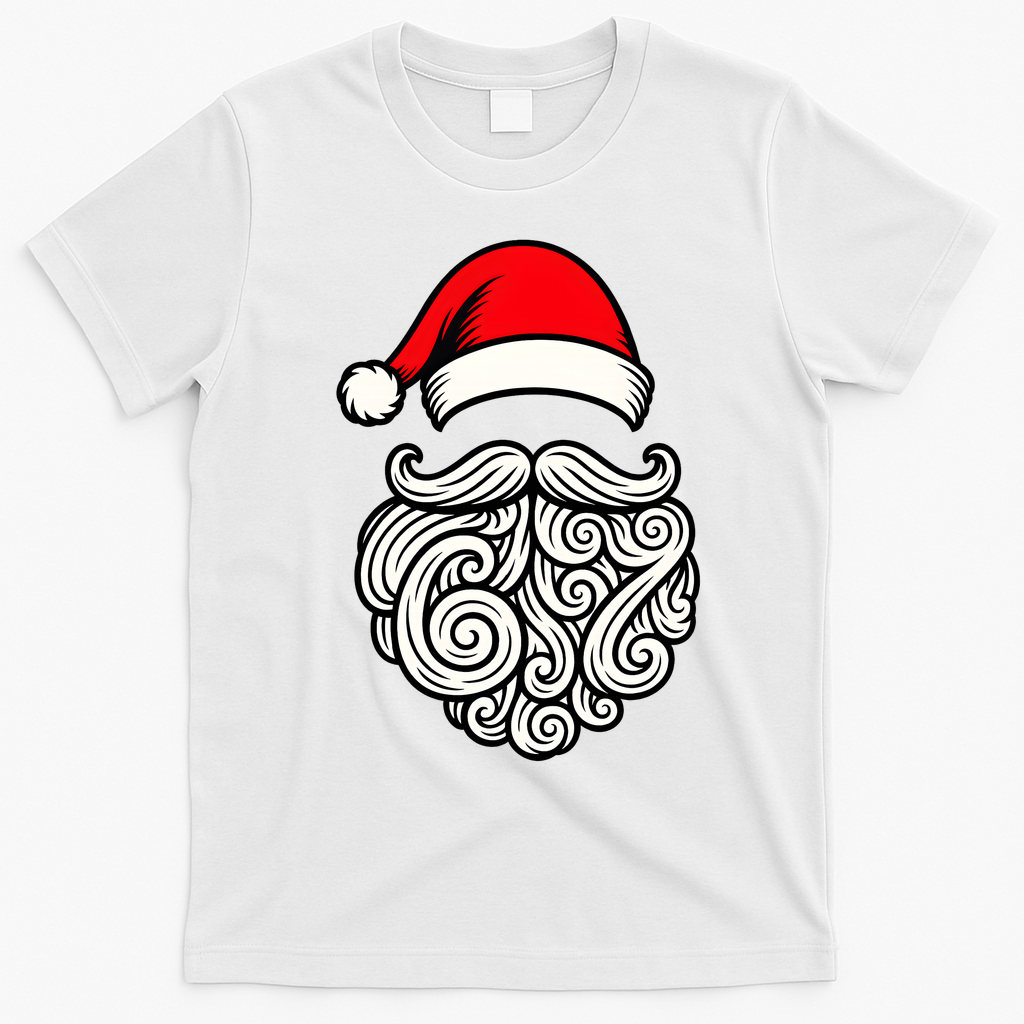 6-7 Christmas 67 Santa Six Seven Christmas T-Shirt - White