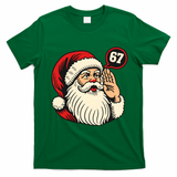 67 Christmas Six Seven Meme Brainrot Santa Claus T-Shirt - Irish Green
