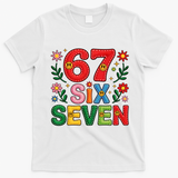 67 Funny 6-7 Christmas Meme T-Shirt - White