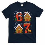 67 Funny Christmas Six Seven Ugly Sweater 6-7 T-Shirt - Navy Blue