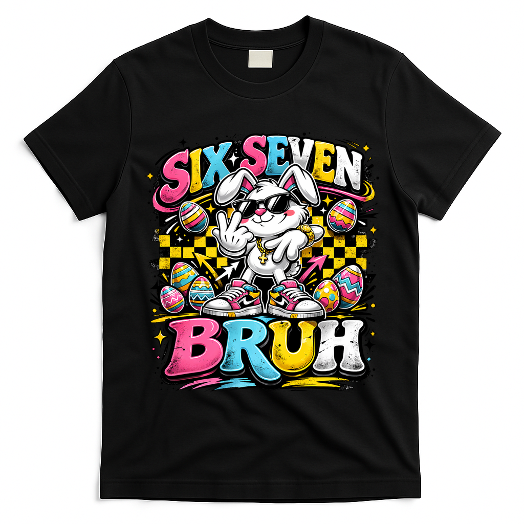6-7 Meme Funny 67 Easter Bunny T-Shirt