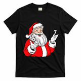 6-7 Santa Claus Christmas  T-Shirt - Black