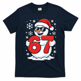 67 Snowman Christmas 6-7 T-Shirt - Navy Blue