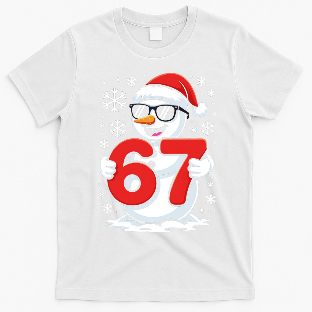 67 Snowman Christmas 6-7 T-Shirt - White