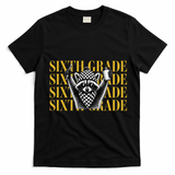 6th Six Grade Funny Raccoon Back To School T-Shirt - Black