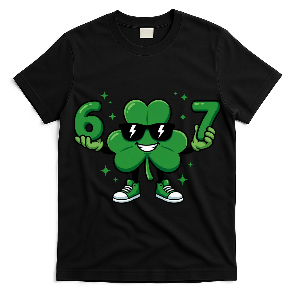 67 St Patricks Day Shamrock 6-7 Meme T-Shirt