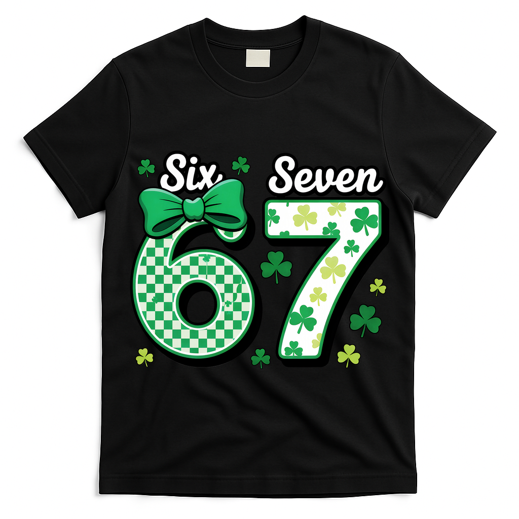 67 St Patrick?? Day Shamrocks Lucky 6-7 T-Shirt