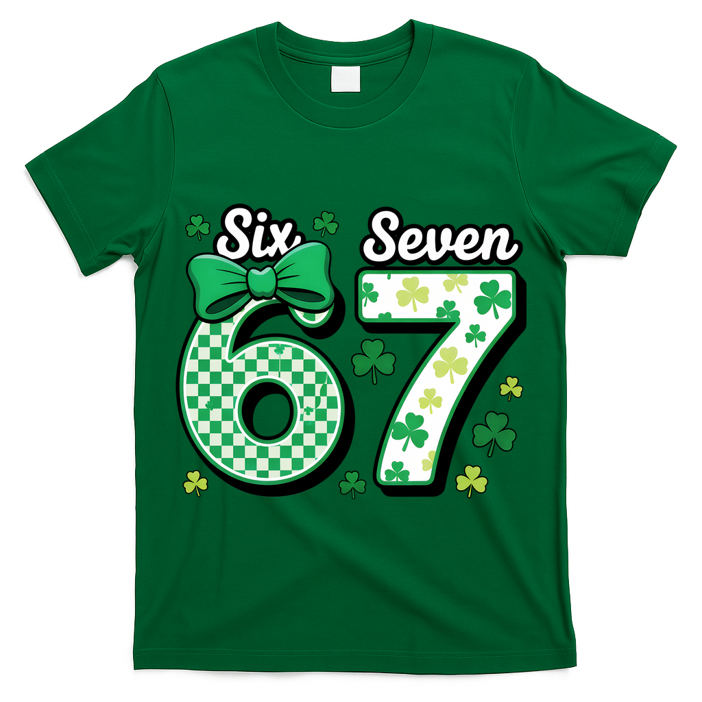 67 St Patrick?? Day Shamrocks Lucky 6-7 T-Shirt