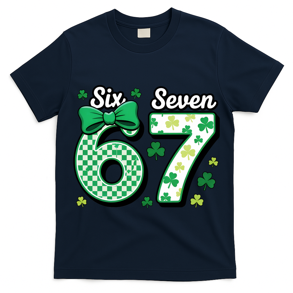 67 St Patrick?? Day Shamrocks Lucky 6-7 T-Shirt
