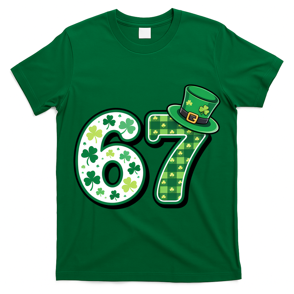 67 St Patrick's Day 6-7 Meme Funny Irish T-Shirt