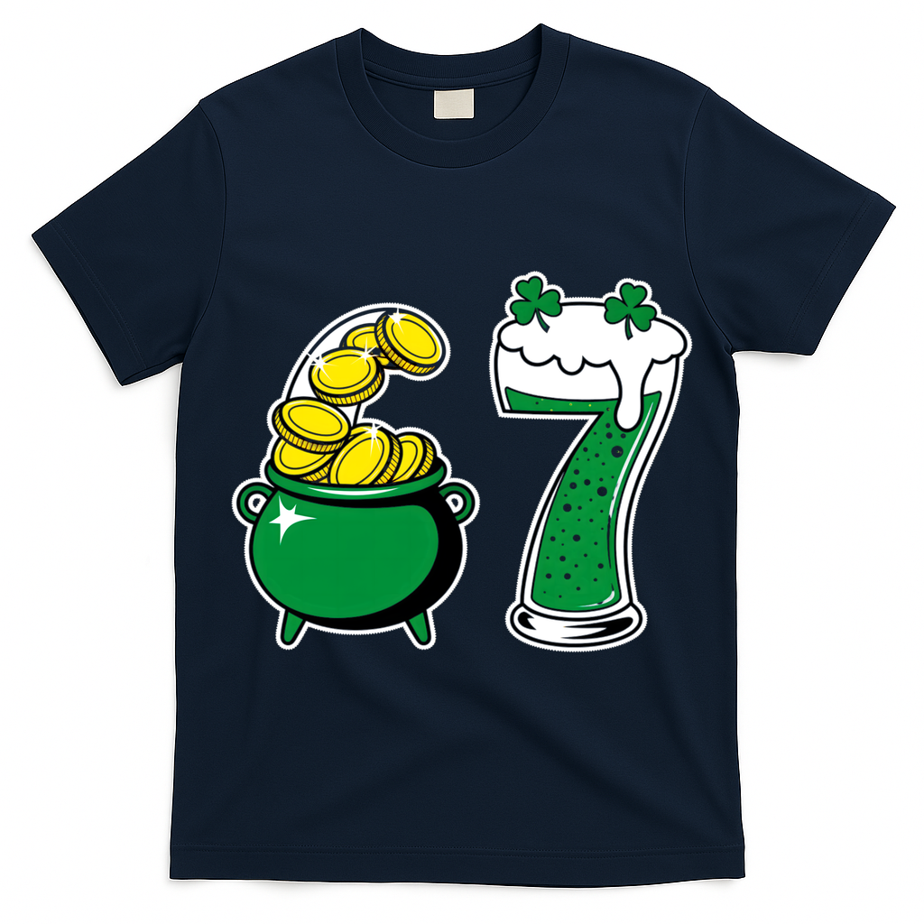 67 St Patrick?? Day Six Seven Meme Pot Of Gold T-Shirt