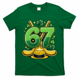67 St Patricks Day Hockey Clover 6-7 Meme T-Shirt