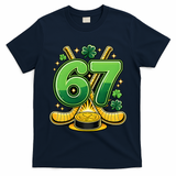 67 St Patricks Day Hockey Clover 6-7 Meme T-Shirt